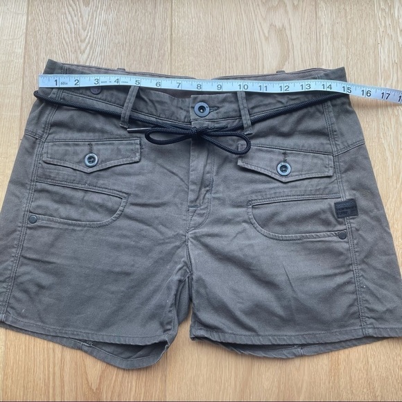 G-STAR ARMY  GREEN SHORTS - 25 - Picture 6 of 16
